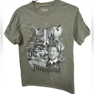 Retro Disneyland 55 Opening Day 2015 Gray Men’s S T-Shirt DISNEY